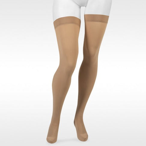 Juzo Move 3612 Closed Toe Thigh Highs w/Silicone Band - 30-40 mmHg Beige