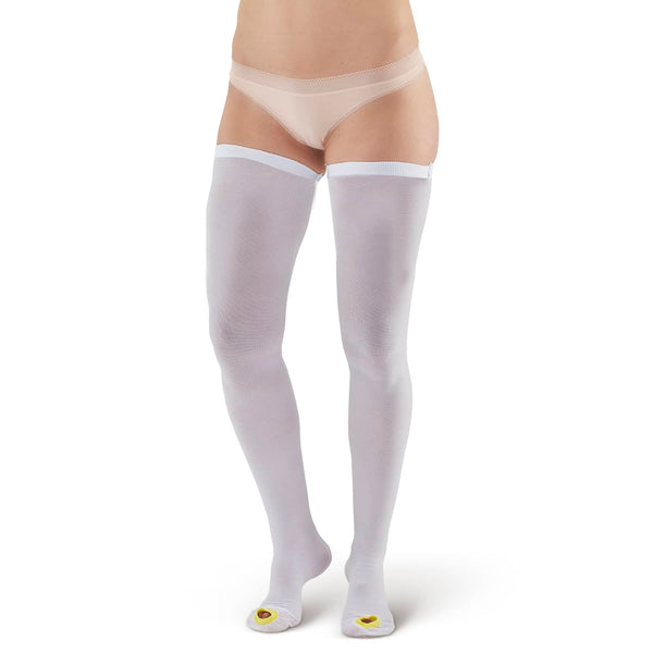AW Style 401 Anti-Embolism Inspection Toe Thigh High Stockings - 18 mmHg