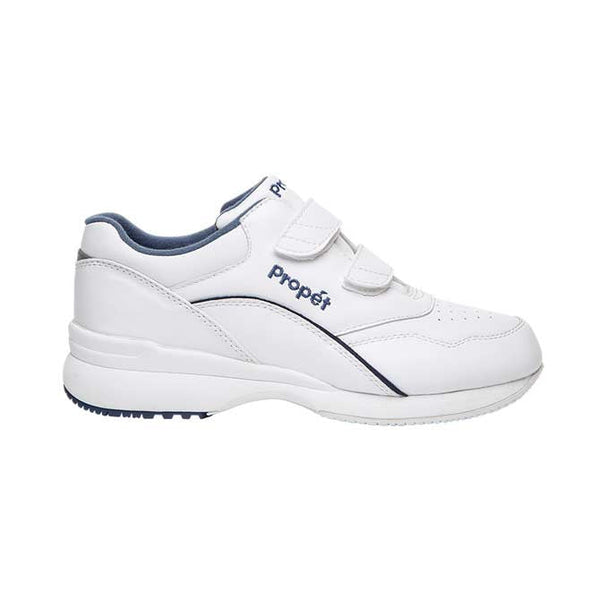Propet Women's Tour Walker Strap Shoes - White/Blue