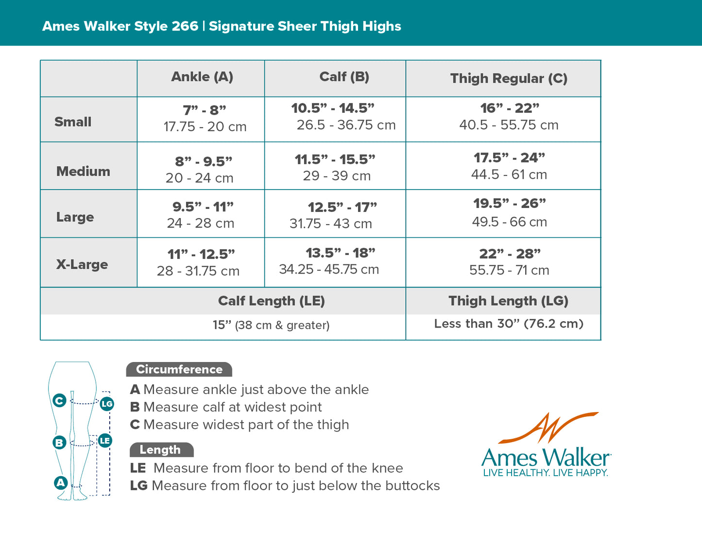 AW 266 Signature Sheer Open Toe Thigh Highs w/Dot Band 20-30 mmHg