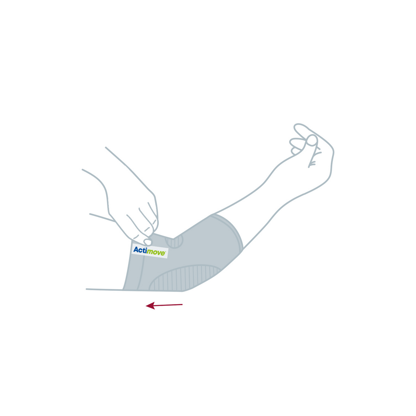 Actimove Mild Elbow Support- Instructions for esy application