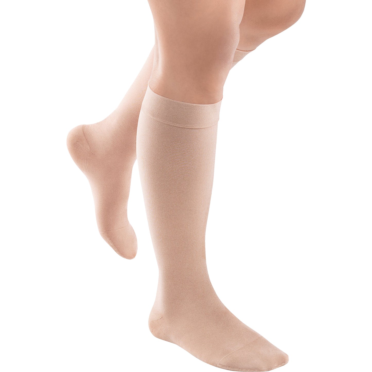 Jobst ACTIVA Opaque Compression Knee High Stockings silky beige
