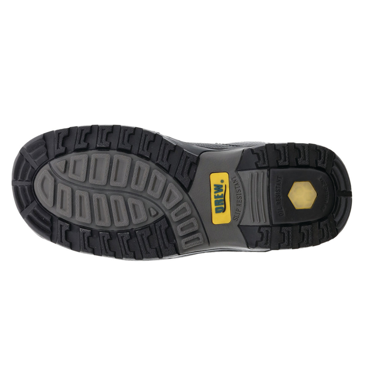 Drew Men's Boulder Leather Shoes Black Tumbled Leather