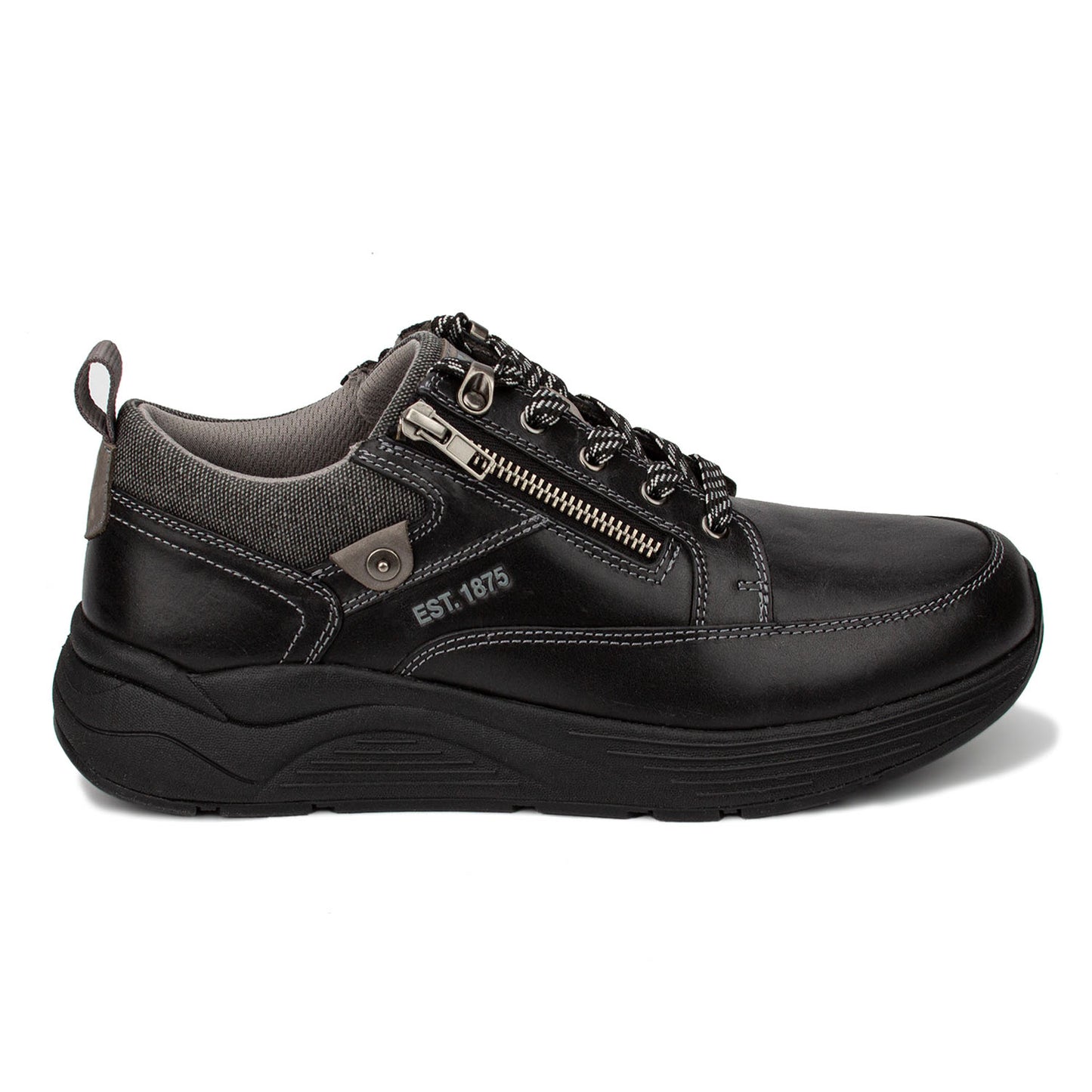 Drew Men's Mogul Casual Shoes Black side view