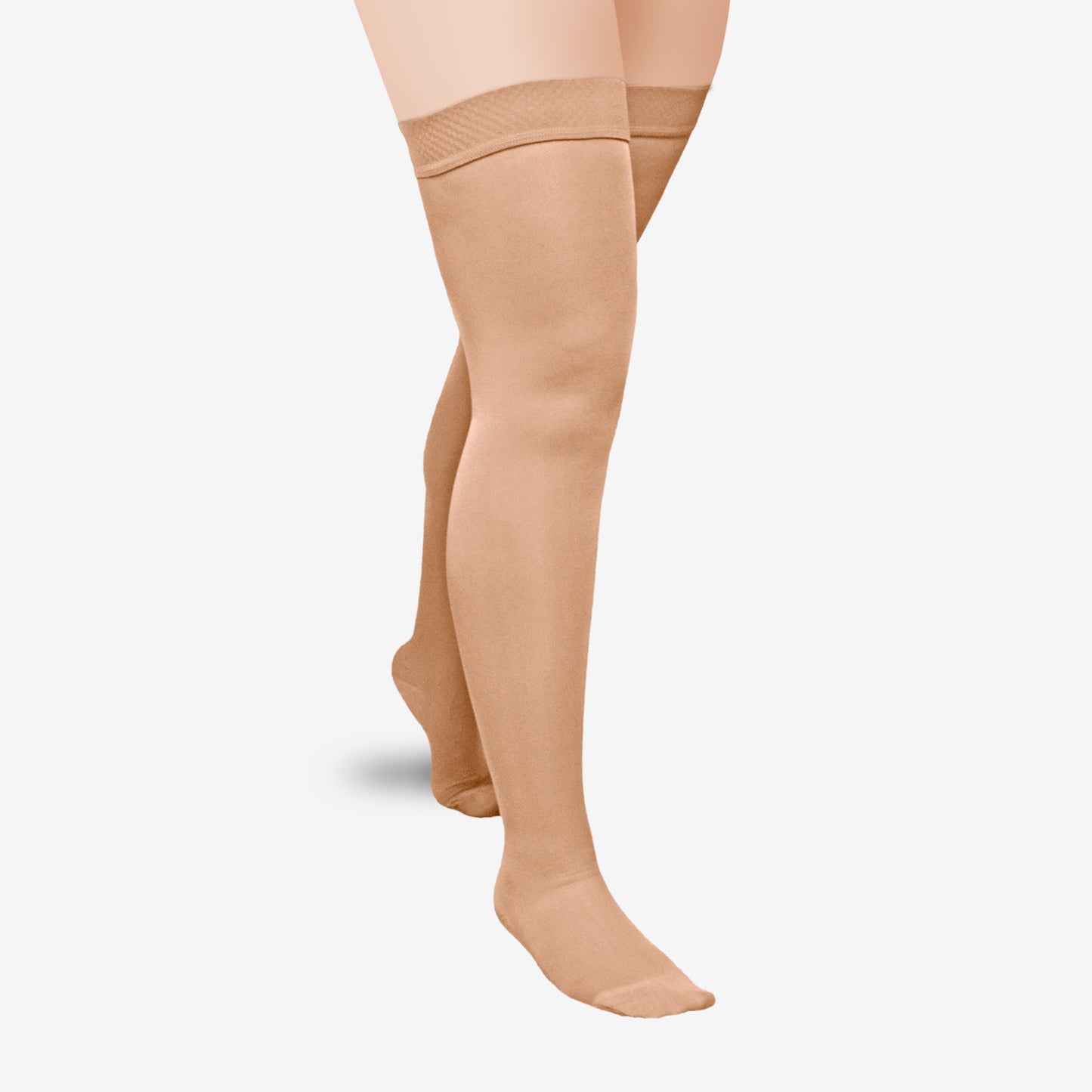 L&R Solaris ExoSoft Thigh High Closed Toe - 20-30 mmHg Beige