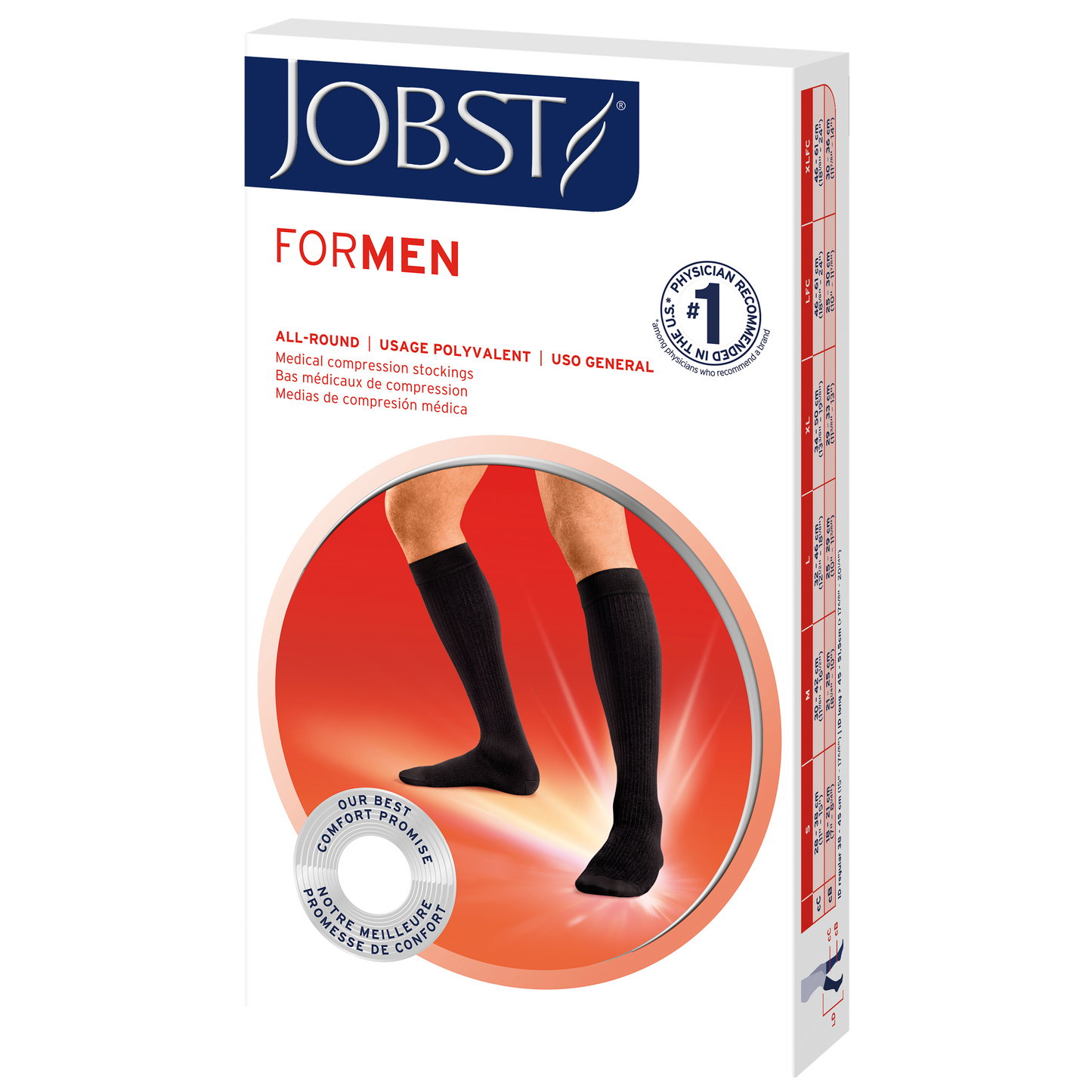 Jobst For Men Softfit Knee Highs 20-30 mmHg