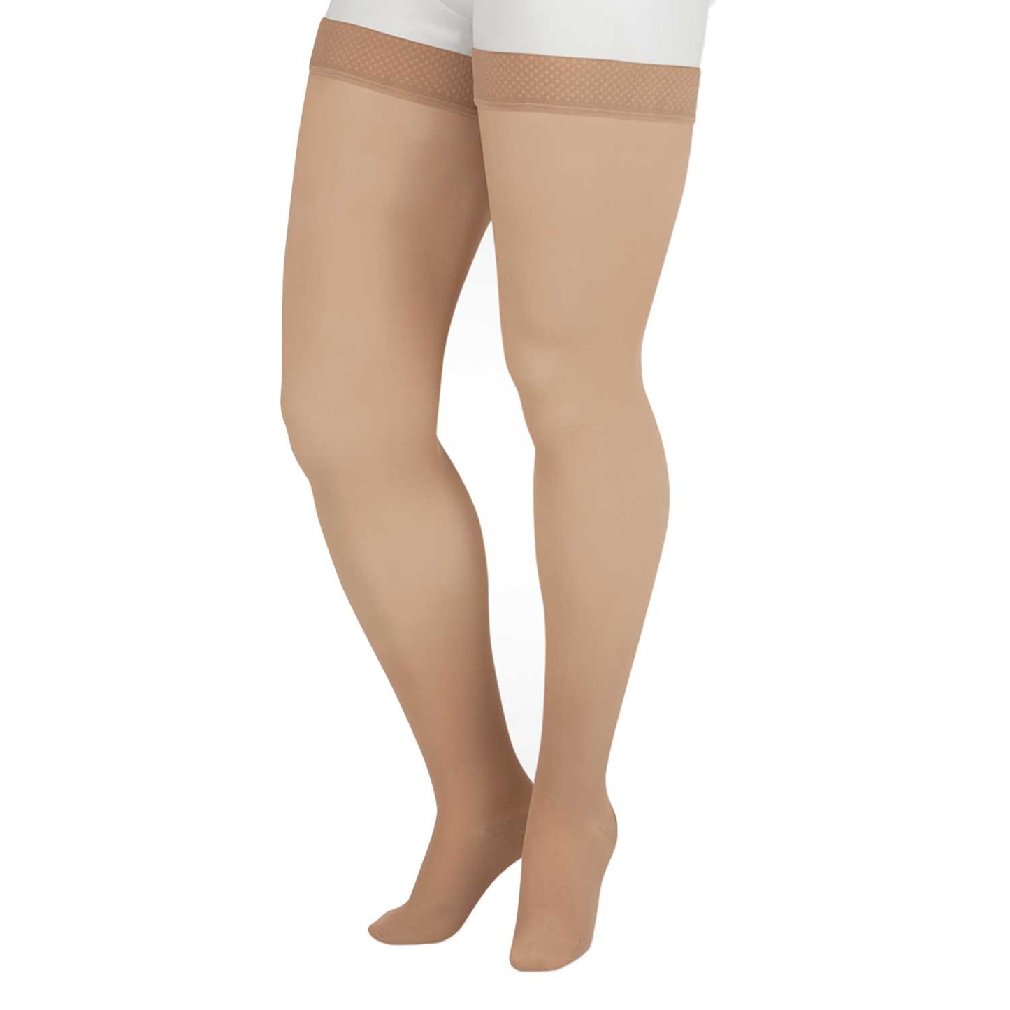 Juzo 2001 Soft Closed Toe Thigh Highs - 20-30 mmHg Beige