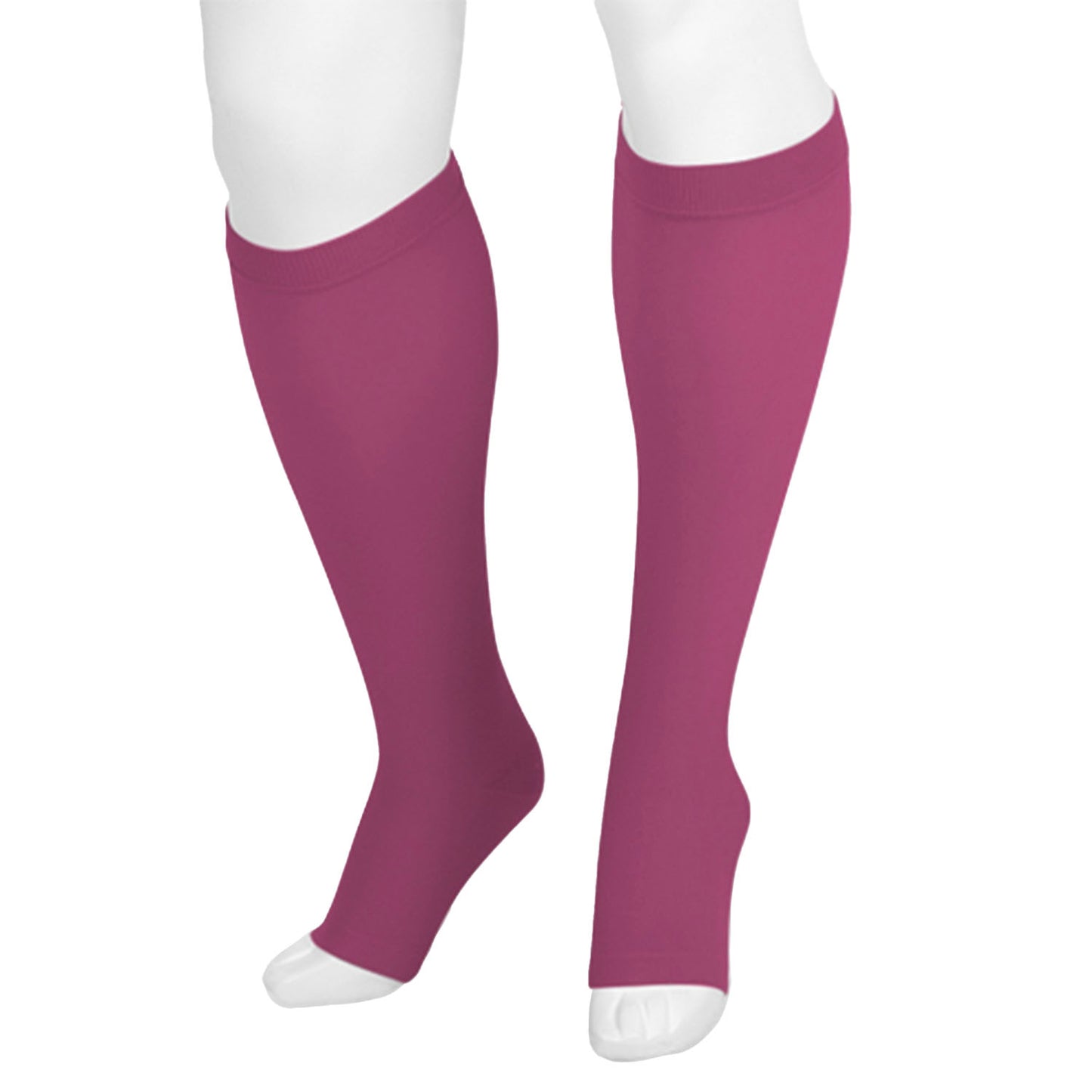 Juzo Dynamic 3511 Signature Collection Trend Colors Open Toe Knee Highs w/Silicone Band 3.5cm 20-30 mmHg