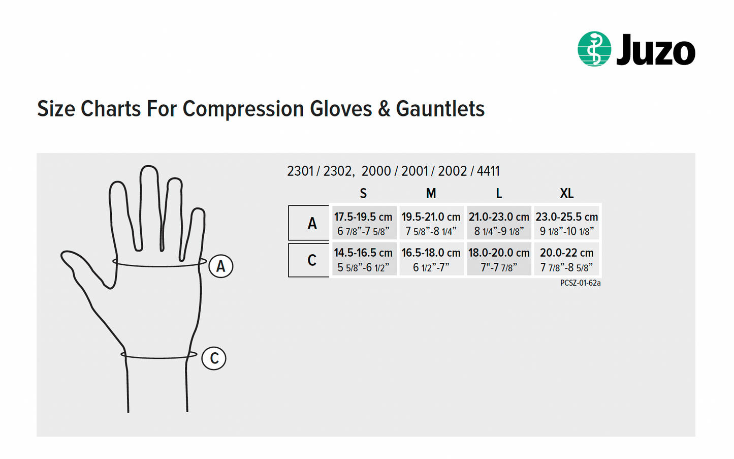 Juzo 4411 Basic Glove 20-30 mmHg