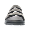 Front view of the Dark Gray Hatcher Sandal with neoprene lining