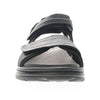 Front view of the Black Hudson Sandal with neoprene lining