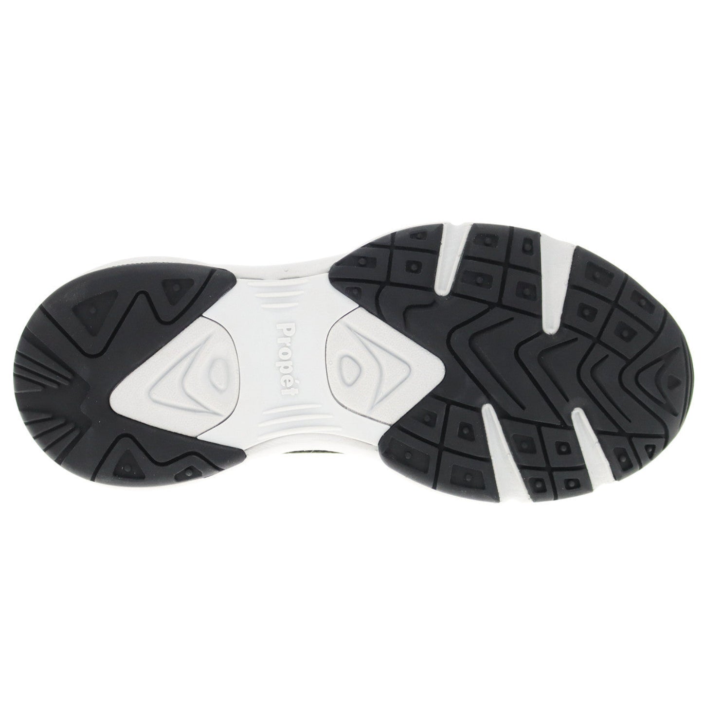 Propet Women's Stability Fly Sneakers Black Aqua Bottom