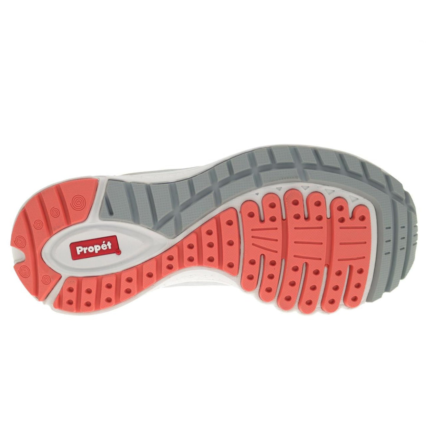 Propet Women's One Evolve Athletic Shoes Grey Coral Bottom