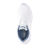 Top down view of Women's Ultima Athletic Shoes in White/Denim