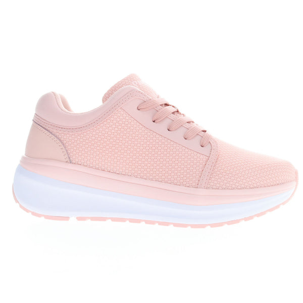 Outside side view- Women's Ultima X Athletic Shoes in Pink
