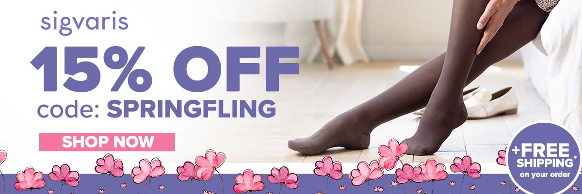 15% OFF Sigvaris with code SPRING FLING