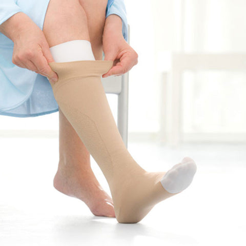 JOBST Ulcercare Open Toe Knee High Stocking and Liners 40 mmHg