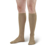 AW Style 166 Men's Travel Knee High Socks - 15-20 mmHg - Khaki
