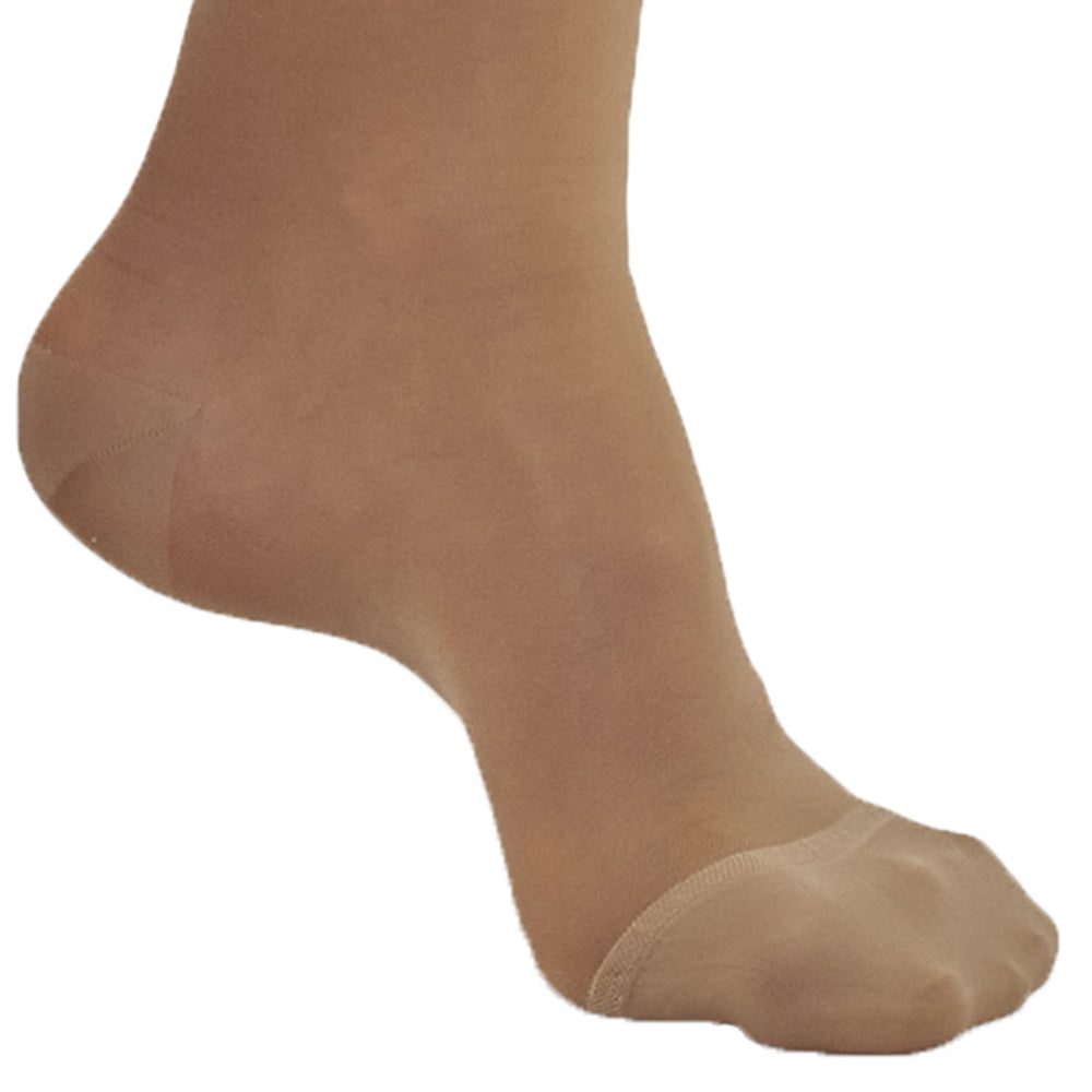 AW Style 4 Sheer Support Closed Toe Thigh Highs w/ Lace Band - 15-20 mmHg - Foot