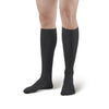 AW Style 638 Men's Microfiber Knee High Socks - 8-15 mmHg - Black