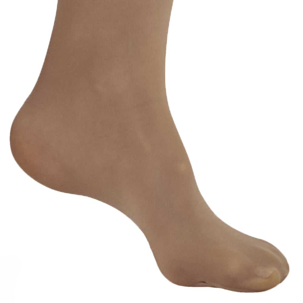 AW Style 74 Soft Sheer Thigh Highs w/ Lace Band - 8-15 mmHg - Foot