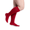 Sigvaris Style 832 Microfiber Patterns Men's Closed Toe Socks - 20-30 mmHg Cranberry Chevron
