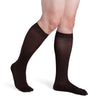 Sigvaris Style 832 Microfiber Patterns Men's Closed Toe Socks - 20-30 mmHg Espresso Windows
