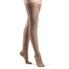 Sigvaris Style 842 Women's Soft Opaque Closed Toe Thigh Highs w/Grip Top - 20-30 mmHg