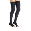 Jobst Opaque Open Toe Maternity Thigh Highs w/Top Band - 20-30 mmHg Anthracite