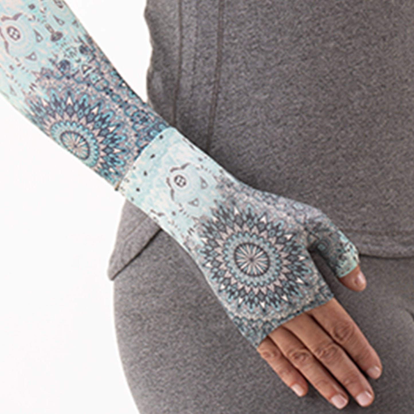 Juzo Soft 2000 Print Gauntlet - 15-20 mmHg Right Teal Starburst
