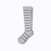 Comrad Stripes Knee High Socks - 15-20  mmHg Grey Charcoal