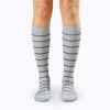 Comrad Stripes Knee High Socks - 15-20  mmHg