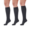AW Women's Microfiber Trouser Socks - 15-20 mmHg (Variety Pack) - Black/Black/Black Diamond