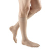 Medi Plus Closed Toe Knee Highs w/Silicone Dot Band - 30-40 mmHg - Beige