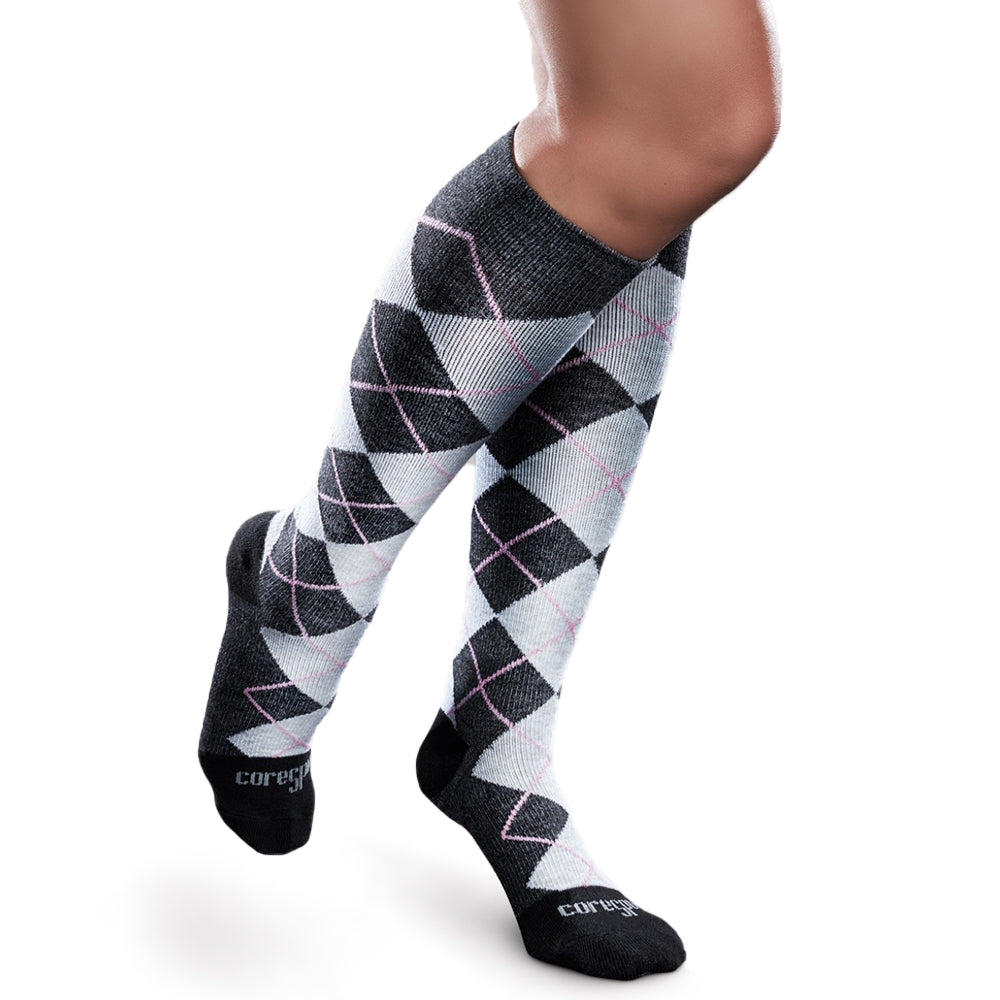 Therafirm Core-Spun Mild Support Patterned Socks 15-20 mmHg