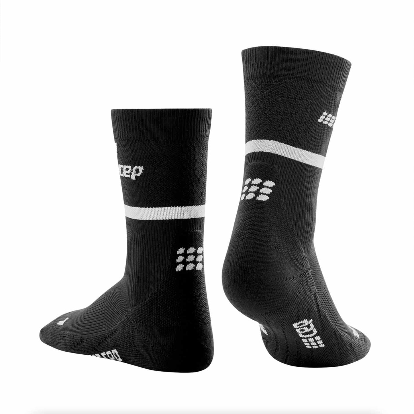 CEP Women's The Run Mid Cut Compression Socks 4.0 Black