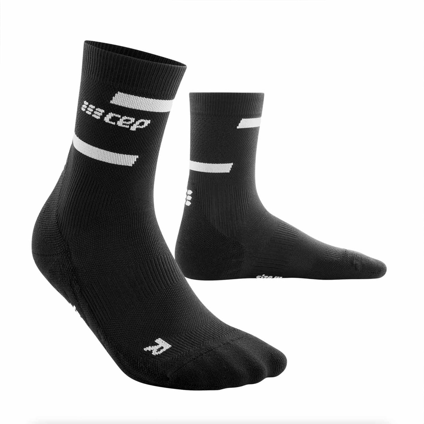 CEP Women's The Run Mid Cut Compression Socks 4.0 Black
