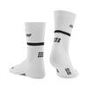 CEP Men's The Run Mid Cut Compression Socks 4.0 Black White