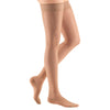 Medi Sheer & Soft Closed Toe Thigh Highs w/ Lace Band - 15-20 mmHg - Natural