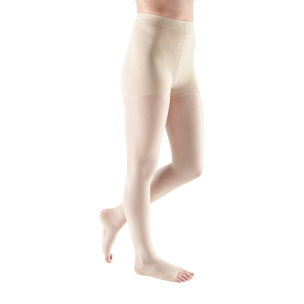 Medi Sheer & Soft Open Toe Pantyhose - 20-30 mmHg - Wheat