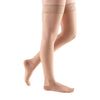 Medi Sheer & Soft Closed Toe Thigh Highs w/ Lace Band - 20-30 mmHg - Toffee 