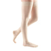 Medi Sheer & Soft Closed Toe Thigh Highs w/ Lace Band - 20-30 mmHg - Wheat