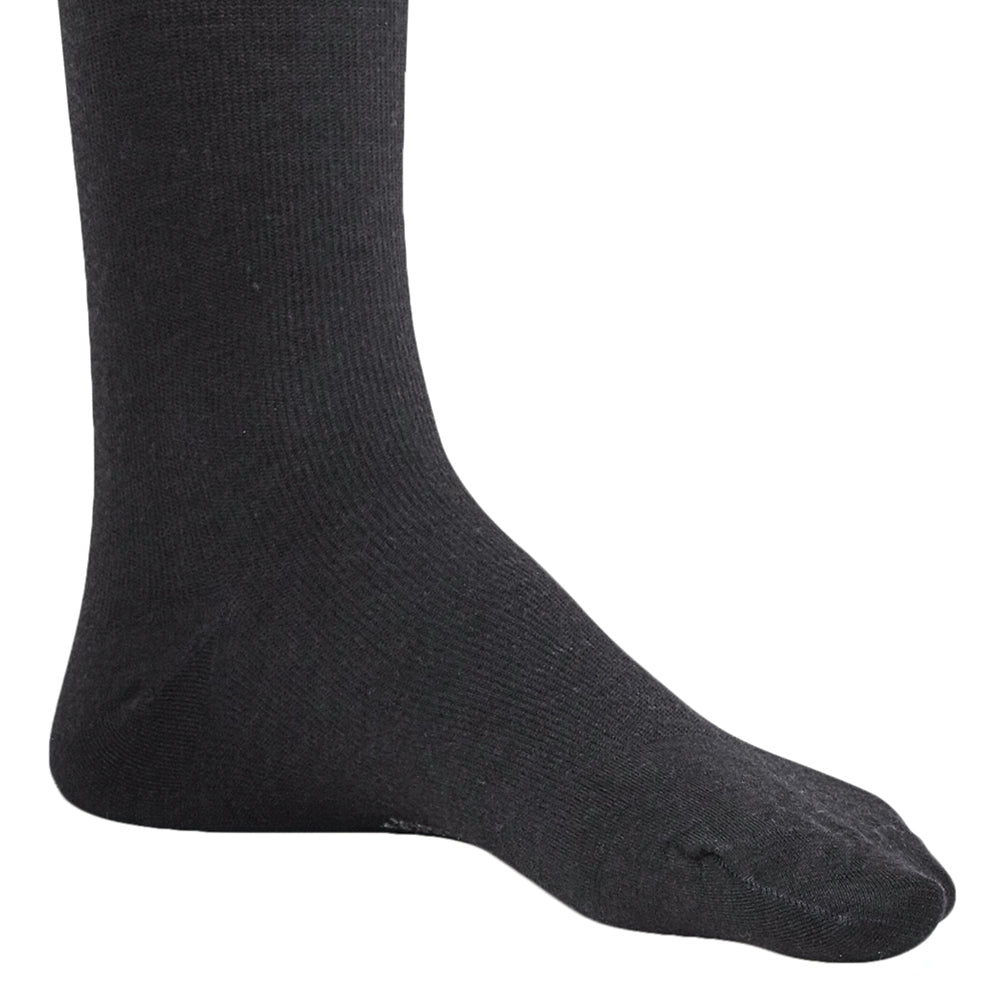 mens wool dress socks AW 162 Men's Wool Knee High Dress Socks 20-30 mmHg in Charcoal, Size Large