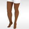 Juzo Soft 2000 Closed Toe Thigh Highs w /Silicone Band Chocolate