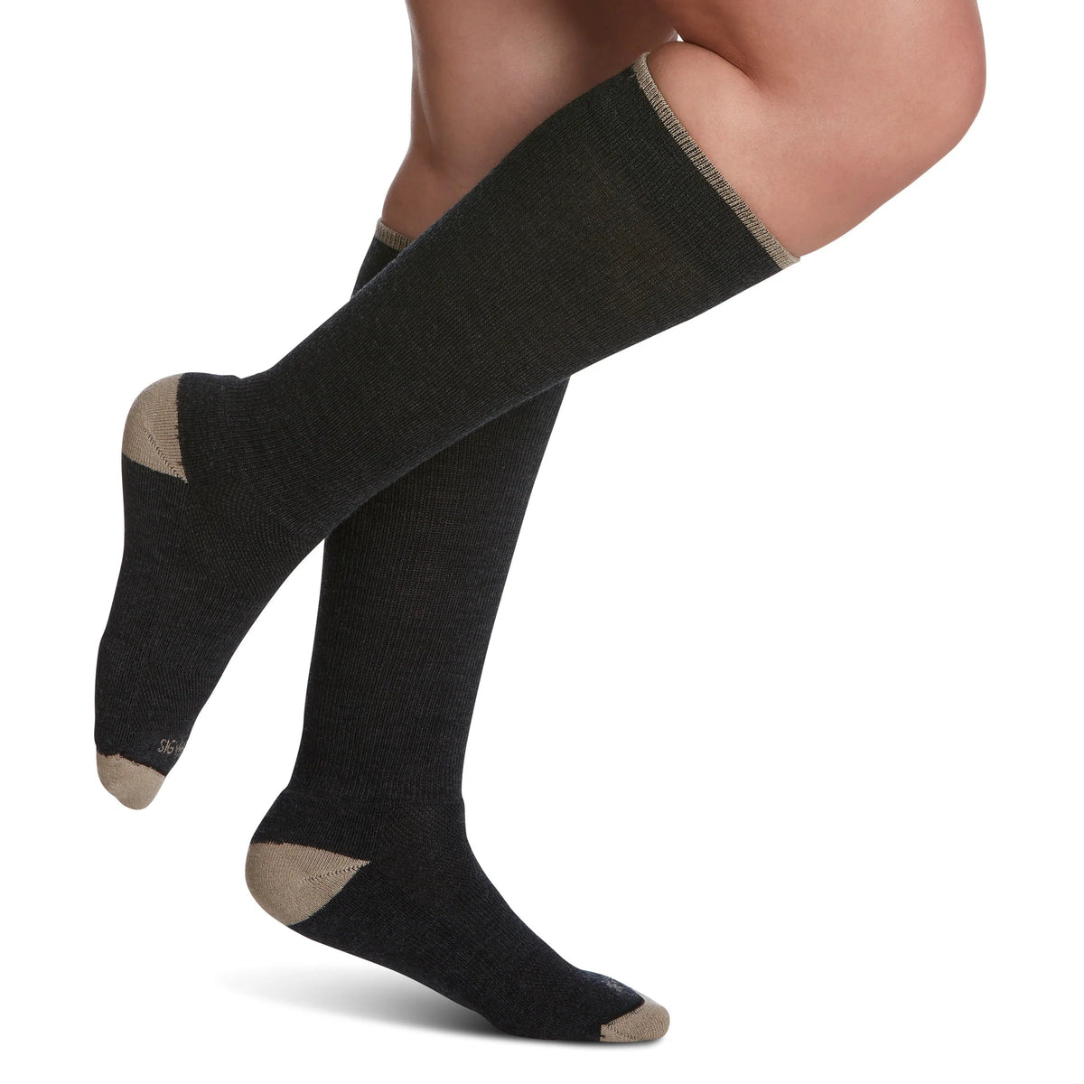 Sigvaris Motion Thermoregulating Wool Knee High 20-30mmHg Charcoal