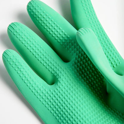 Sigvaris Green Rubber Donning Gloves with texture