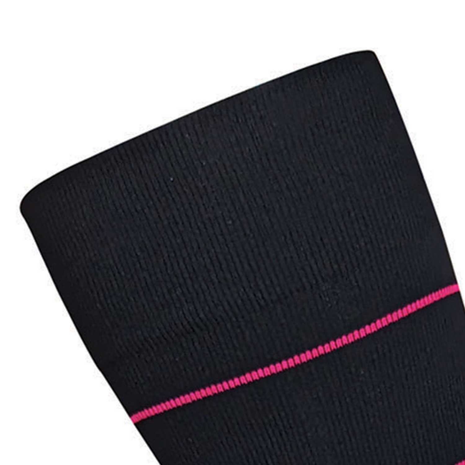 AW 650 Stripe Knee High Socks Pink Top Welt