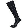 AW Style 650 Stripe Knee High Socks - 15-20 mmHg Grey