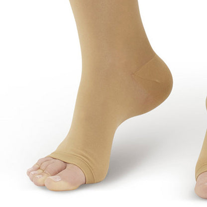 AW 262 Signature Sheer Open Toe Thigh Highs w/Dot Band 15-20 mmHg