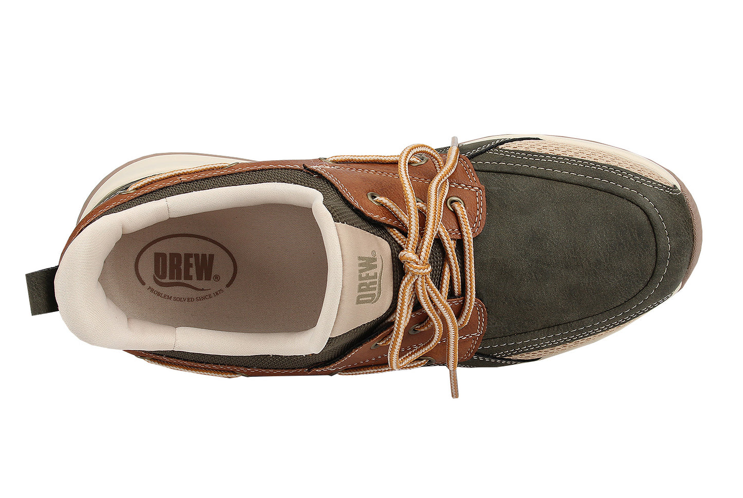 Drew Men's Channing Hands-Free Slip On Shoes Olive Combo